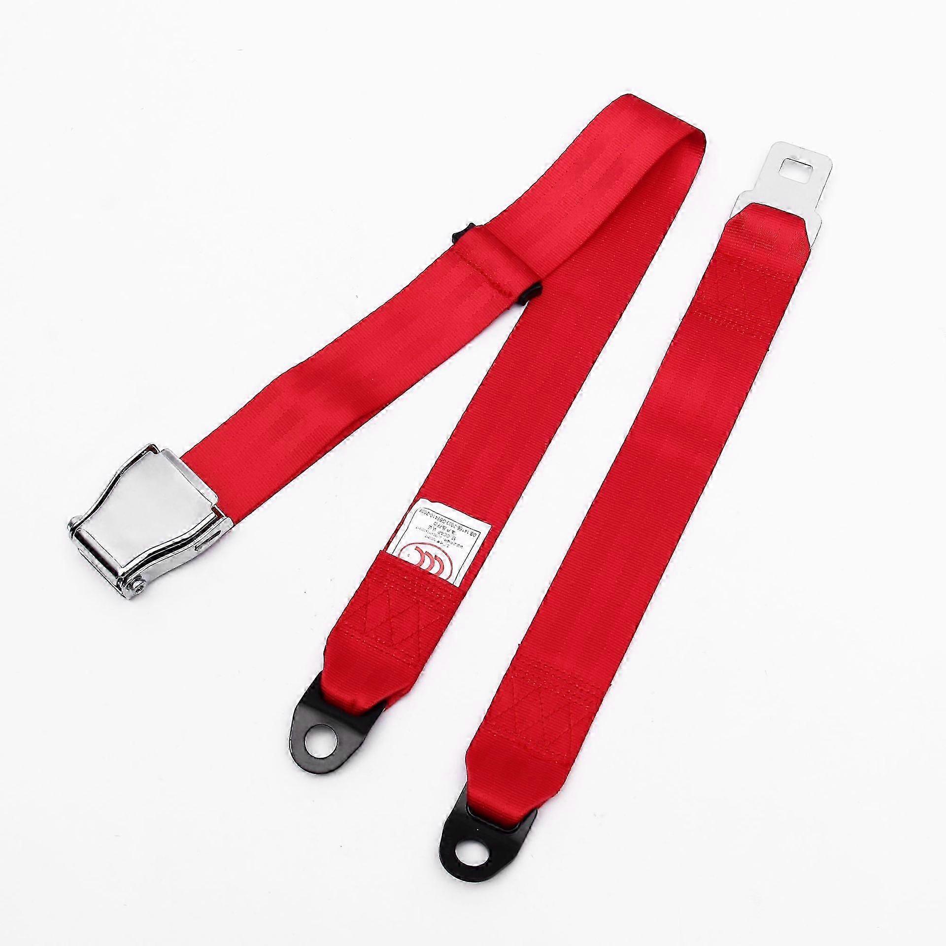 Cinturones de seguridad de dos puntos rojos