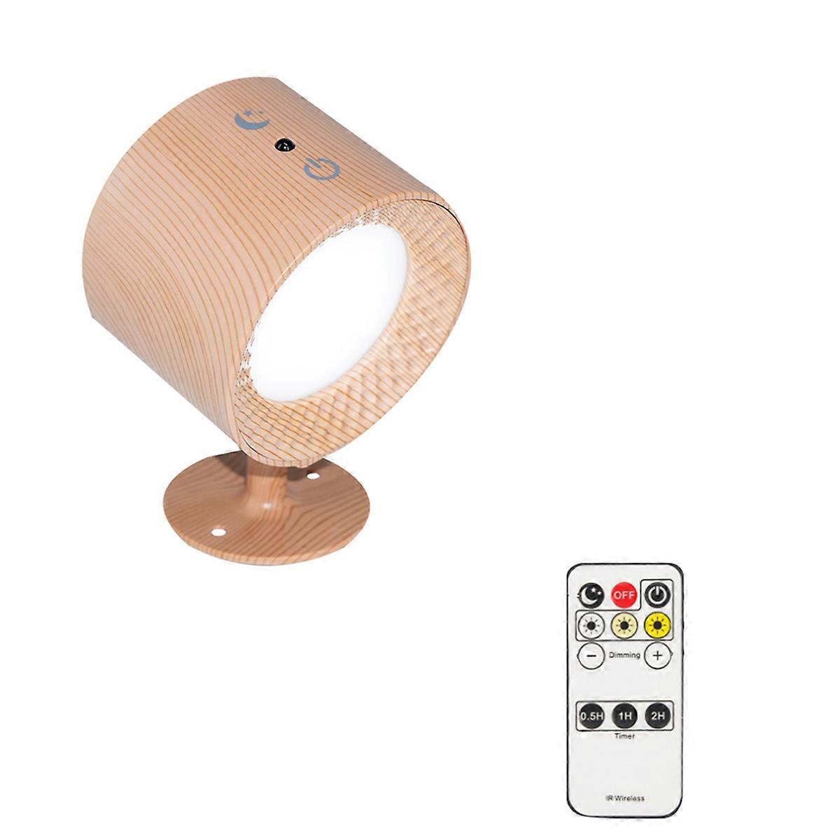 USB Rechargeable LED Lights with Remote 3 Color Temperatures Brightness Dimmable 360 Rotatable Magnetic Installation A