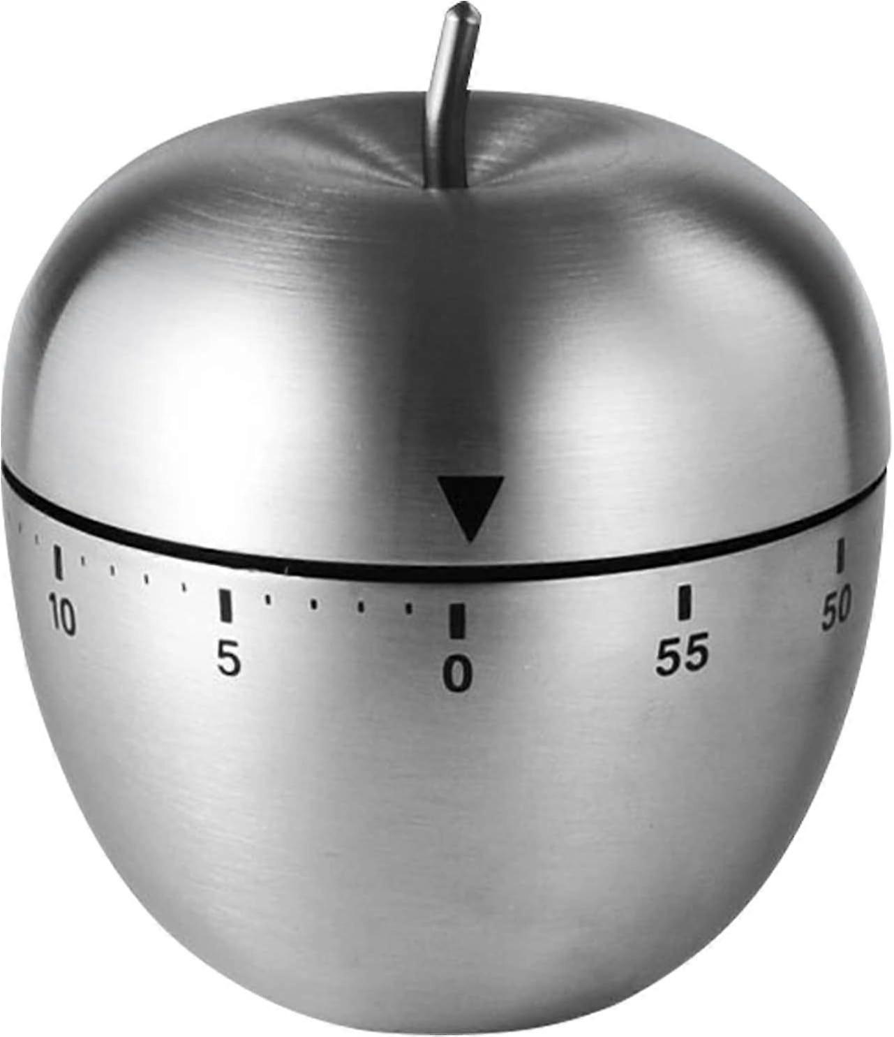 Apple Shape Timer, Kitchen Timer, No Electricity Required, Waterproof, Reusable, 60 min Max, Suitable for Time Management when Cooking, Meetings, Work