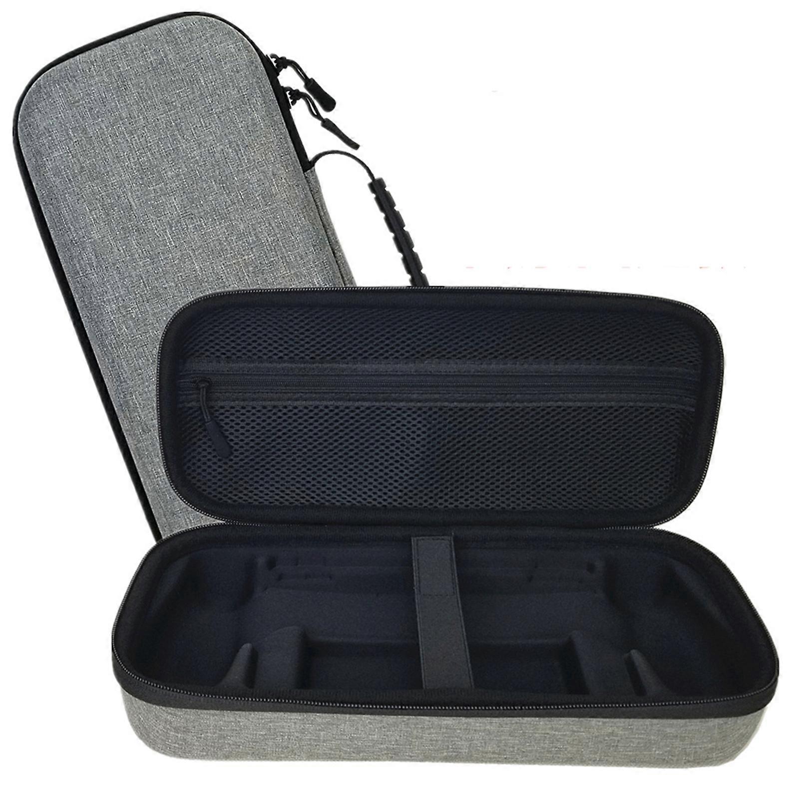 Portable Carry Case Storage Bag Moulded Precise Placement Hard Shell for Portal Gaming Console Accessory Gray