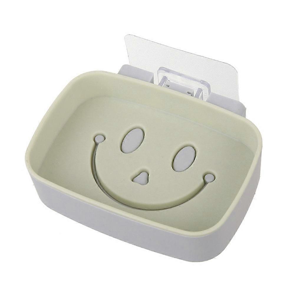 Double Layer Adhesive Wall-mounted Soap Dish Dispenser Accessories Storage Box