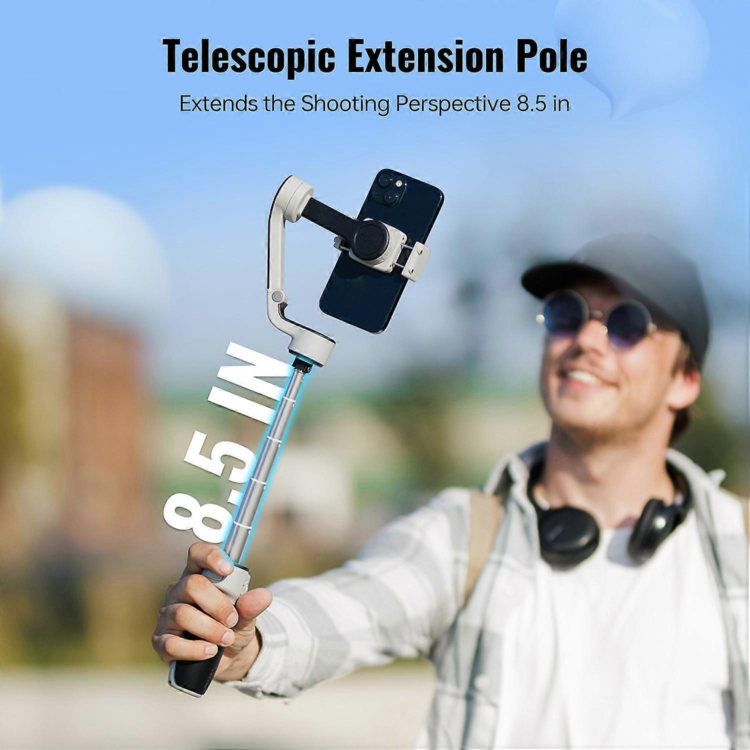 ZHIYUN CQ5 COMBO Foldable Extendable 3-Axis Gimbal Stabilizer for Phone Vlog Gimbal Voice & Gesture
