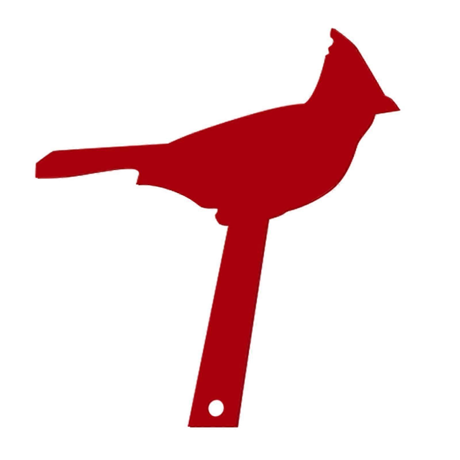 Red Mailbox Flag Replacement, Acrylic Red Cardinal Bird Mailbox Flag, Easy To Install, Waterproof Mail Flags for Wood, Metal, Stucco, Brick and All O