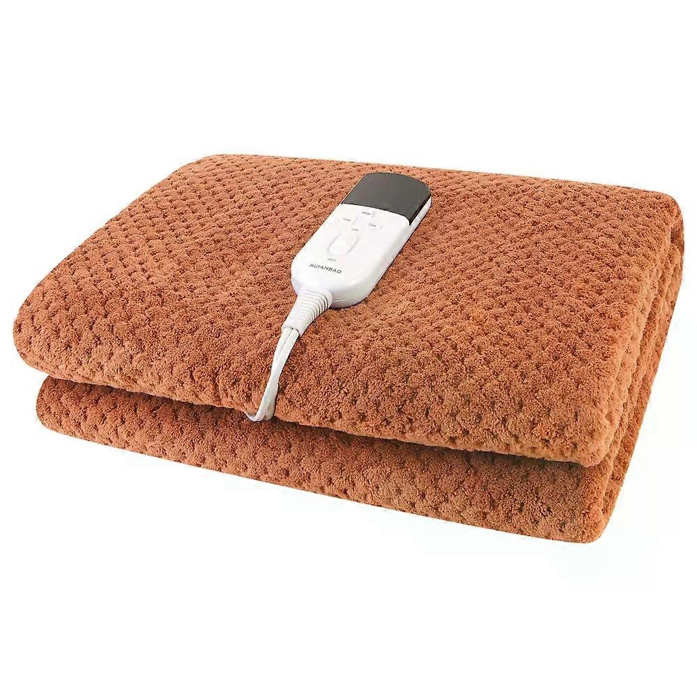 Heated Blanket Throw 2 Layer Flannel Electric Blanket Timer Heated Pad 220V 150*80cm Thermal Mattress Heated Bed Warmer