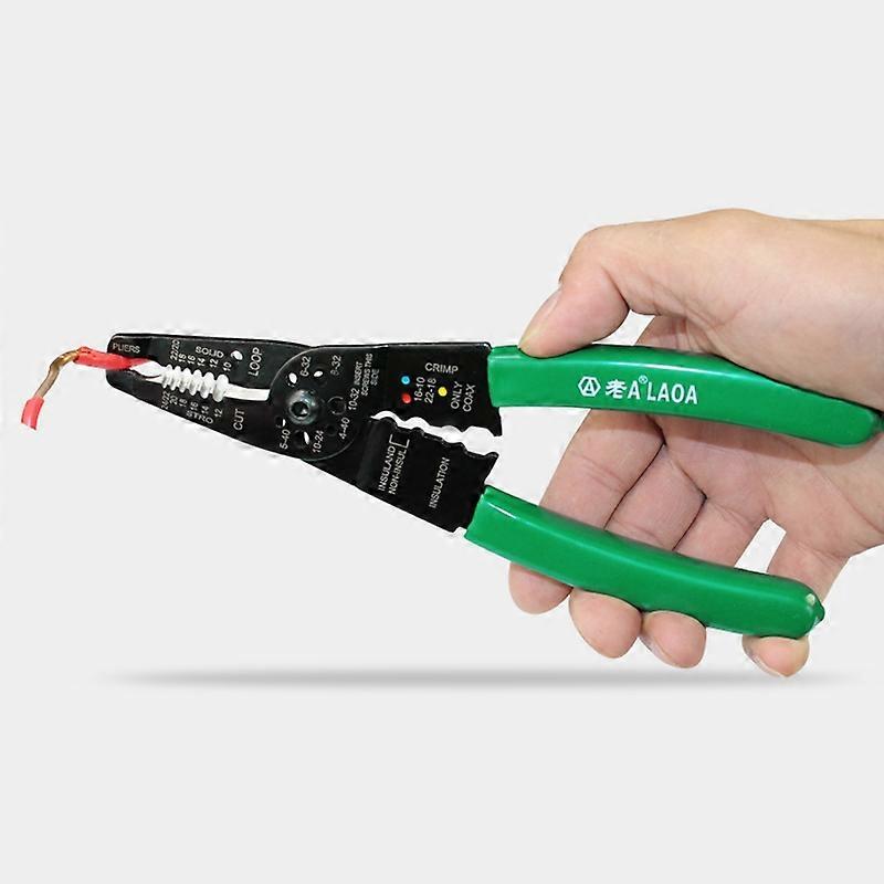 8 Inch Multi-function Cable Insulation Cutting Wire Stripper Electrician Repair Tool 8 Inch Wire Stripper
