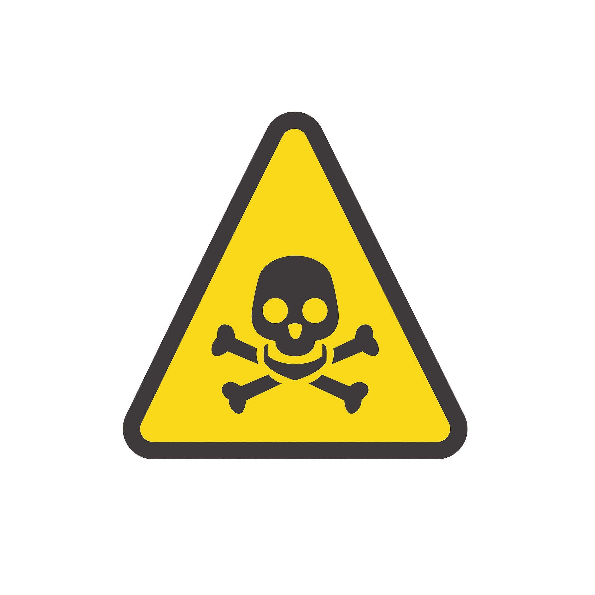 Iron-on patch Industrial Symbol Caution Poison
