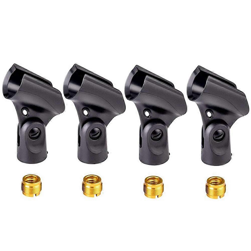 4 kusy univerzální držák mikrofonního klipu s adaptéry 5/8 palce samec na 3/8 palce samice
