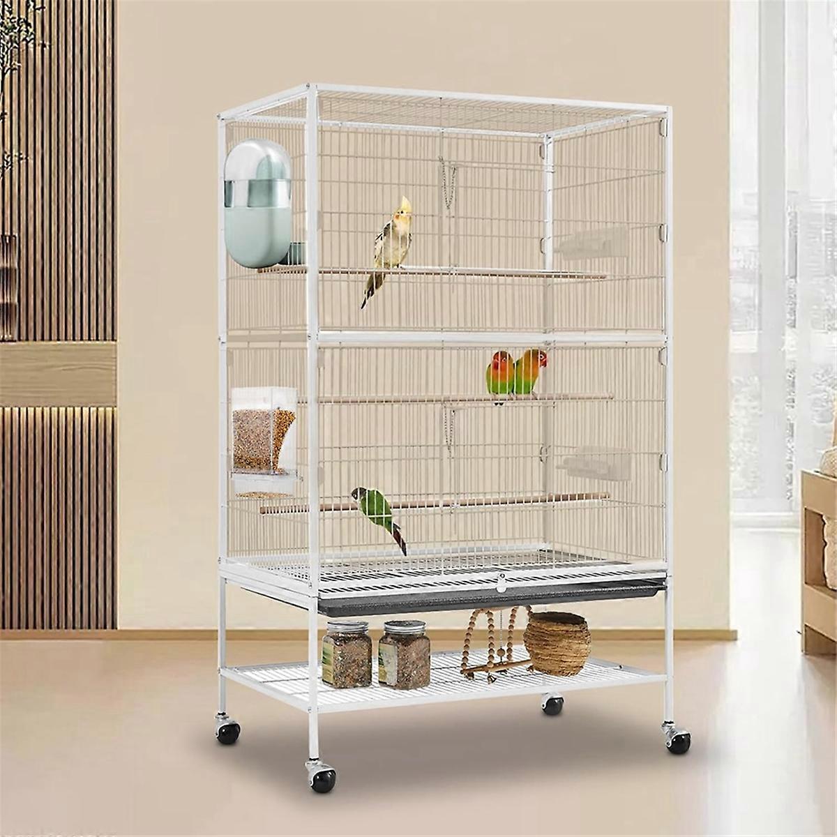 No Mess Bird Feeder & Water Dispenser Set - Automatic Feeding