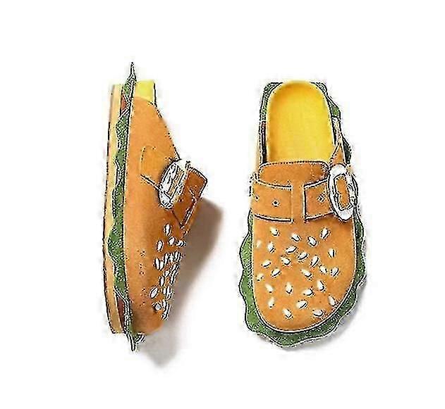 Dame Flate Hamburgertøfler Komfortable Lette Tøfler Utendørs Slides