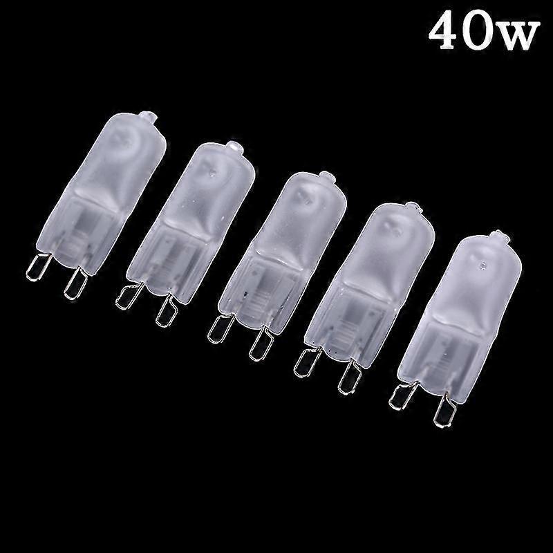 5pcs Frosted Halogen G9 Dimmable Bulb Lamp Halogen Light G9