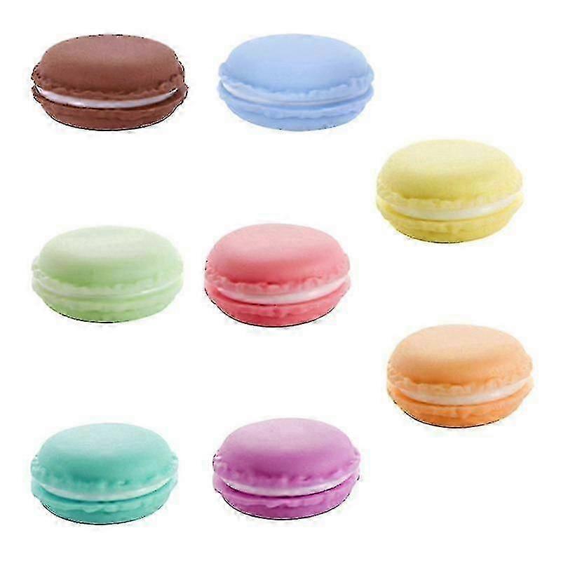 4.2X4.2cm Assorted Color Pillboxes 8pcs Macaron Storage Box Mini Ring Earring Storage Case Creative