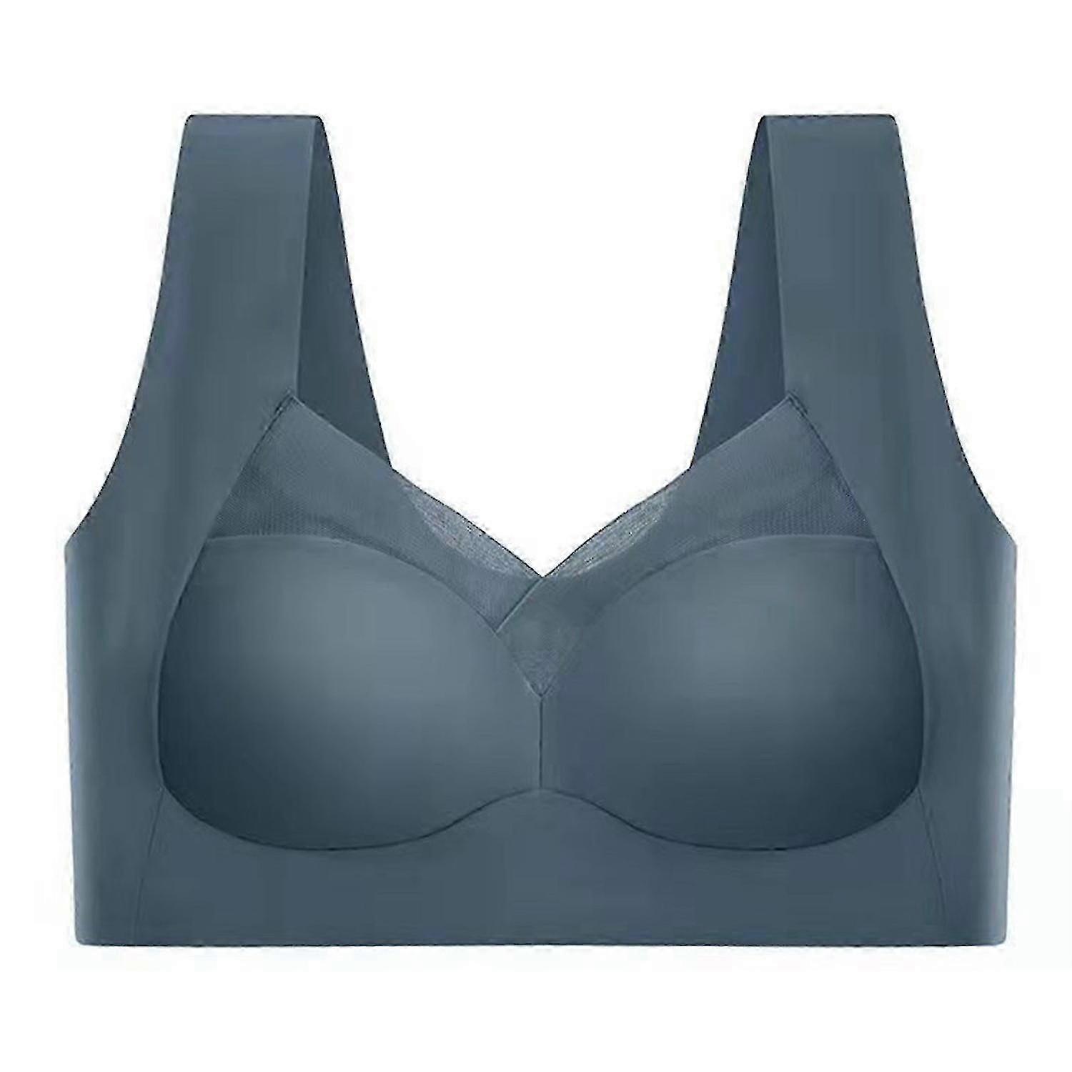 Bra Strapless Mesh Sexy Seamless Push up Wireless Anti Sagging Plus Posture Correcting Comfor