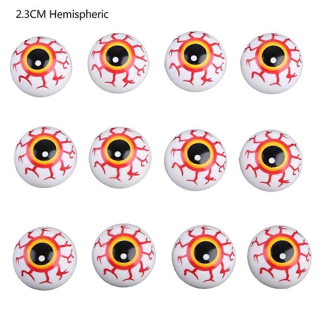 12 قطع هالوين مقلة العين متوهجة نطاط الكرة العين كذاب الكرة جودي حقيبة حشو