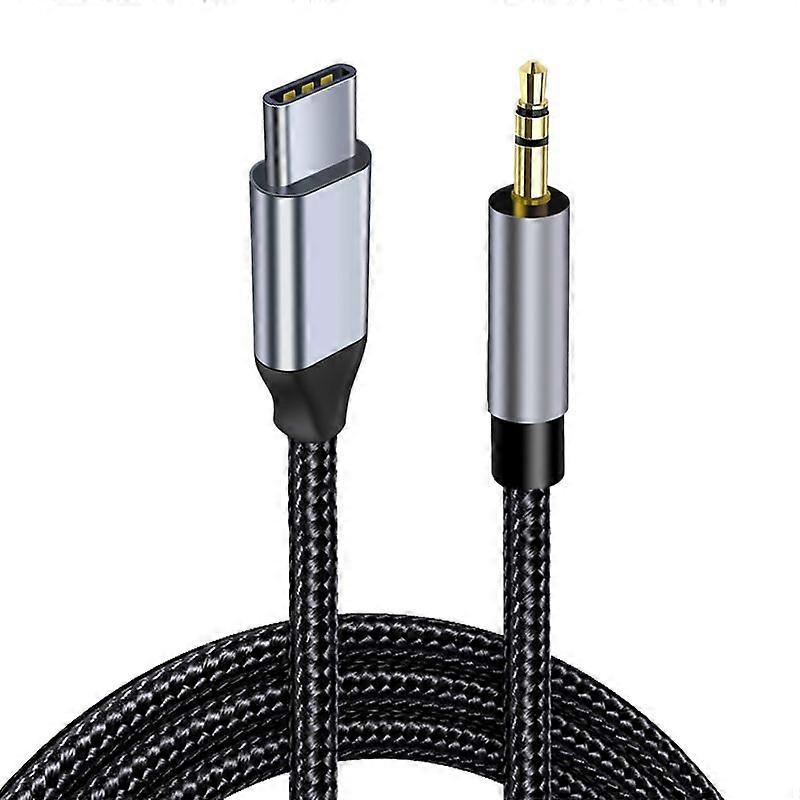 AUX to Type C Audio Adapter Cable for Headphones and Car Speakers Compatible with Samsung Xiaomi Huawei Type-C Audio Extension Converter Cable