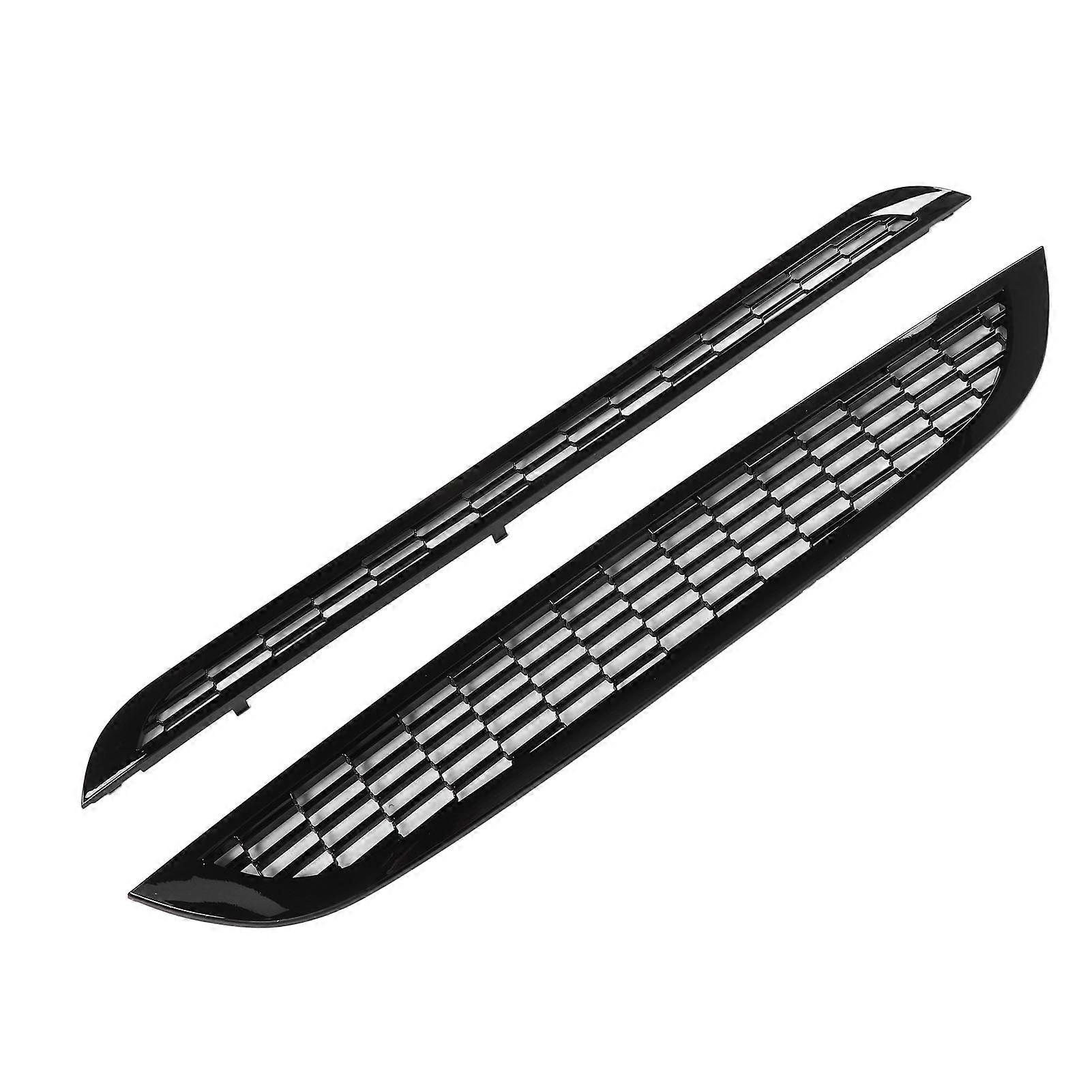 Front Mesh Grille Insert Panel 51137026202 Stylish Look Upper Lower Front Bumper Mesh Grille Insert for R50 R53 R52 Glossy Black 