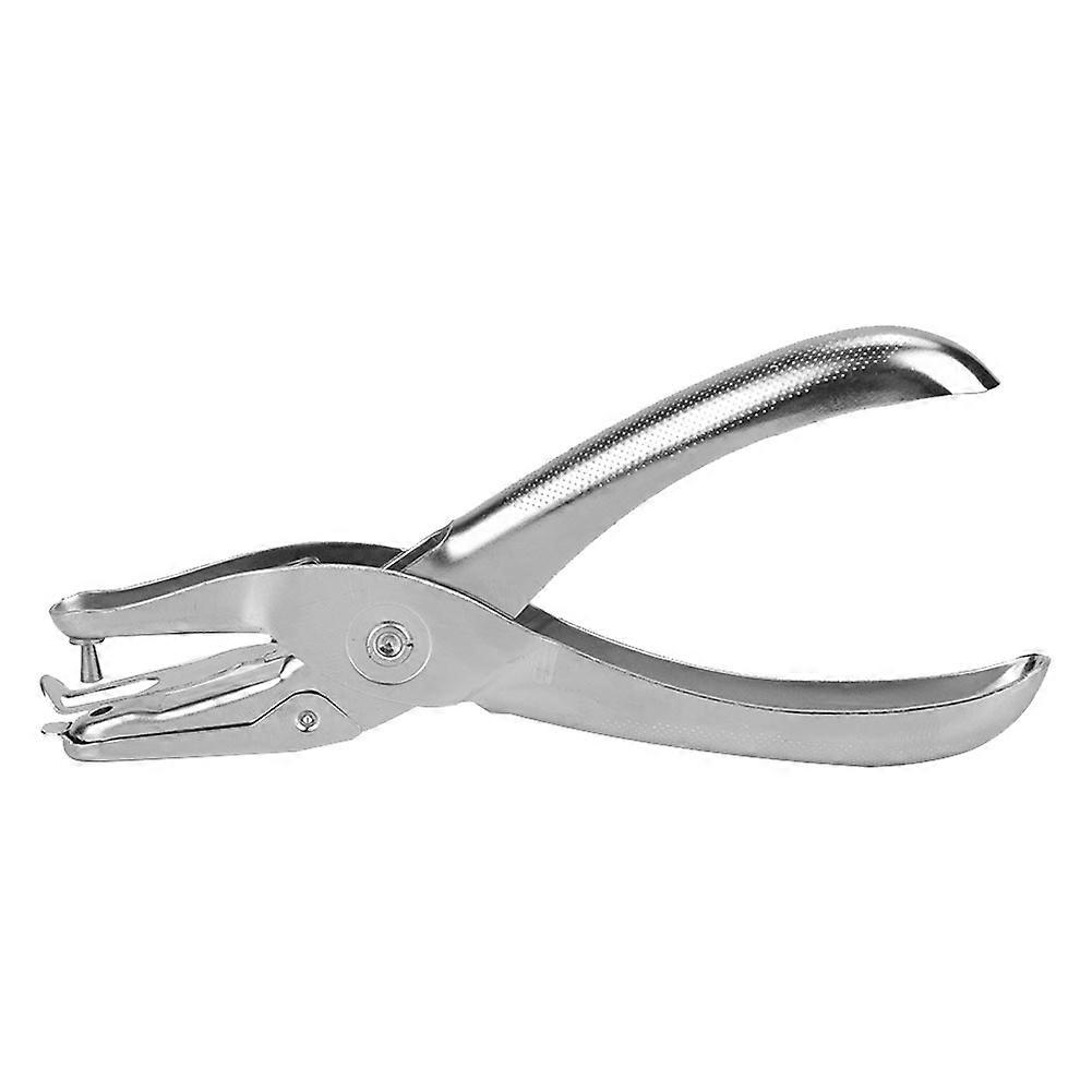 Durable Metal Hand Punch For Paper Crafts, Efficient Punching Capacity, 1/8 Inch Aperture Ideal For Greeting Cards And Scrapbooks, Non-Slip Grip And