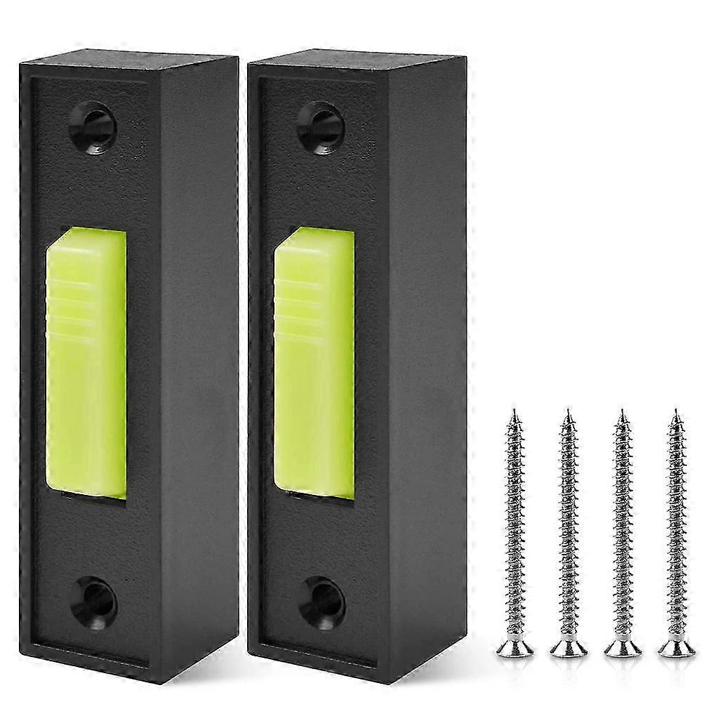 2Pcs Universal Garage Door Opener Switch 41A4166 Lighted Wall Mounted Push Button Black Finish with