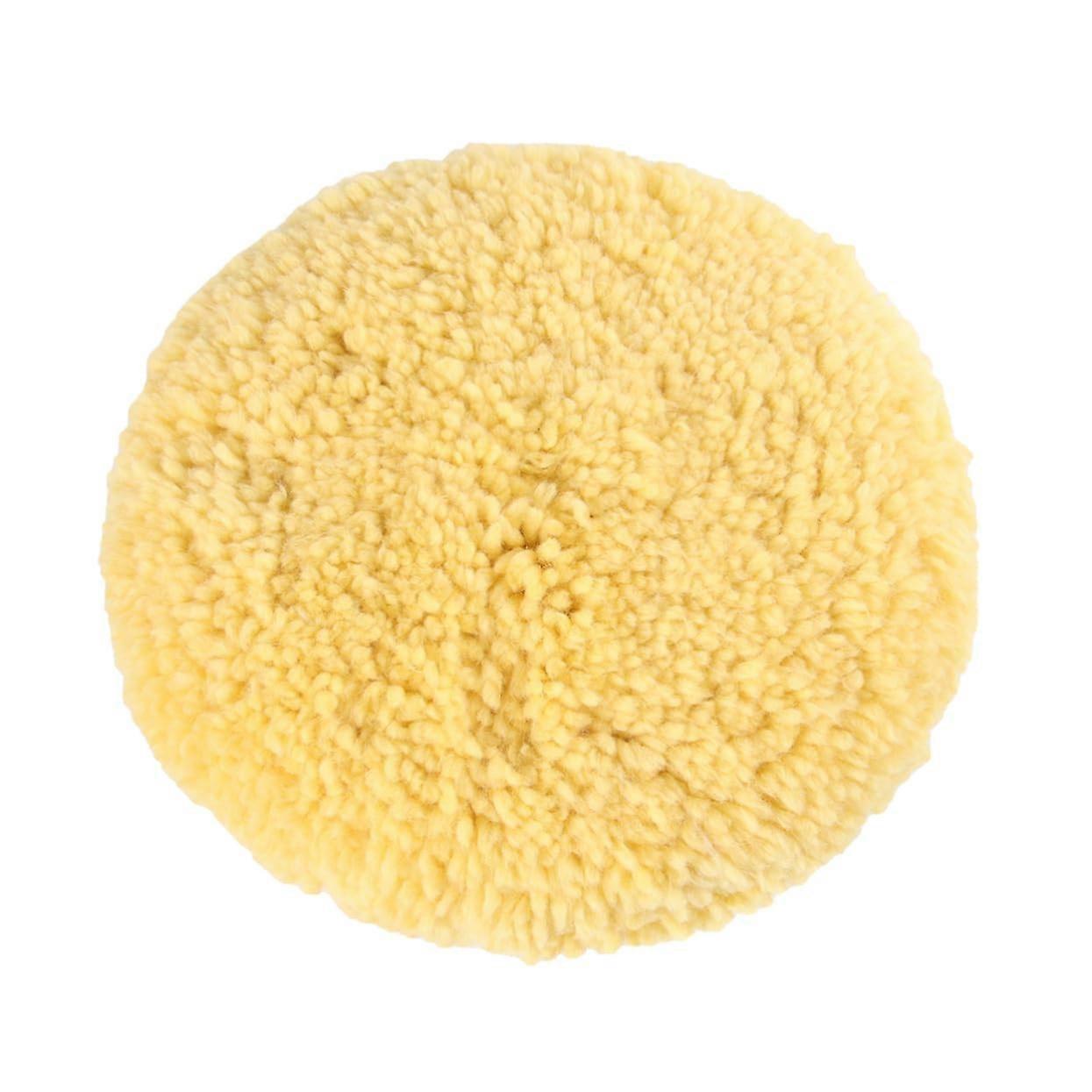 Double Sided Waxing Wool Wheel Buffing Pads for Car Polishing Yellow Car Buffers and Polishers Kit for Car Detailing and Paint Restoration