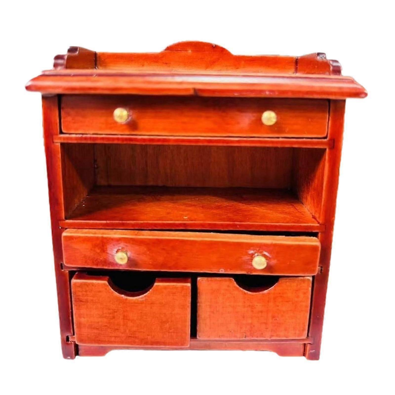 1/12 Scale Dollhouse Night Stand Dollhouse Bedside Table for Dollhouse Decor