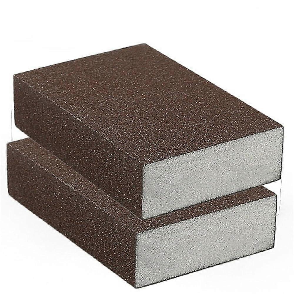 10pcs Sponge Sanding Block Sandpaper Sponge Pads 60-320grit Pads Grinding for Metal Furniture Polishing Abrasive Tools,80Grit,10 PCS