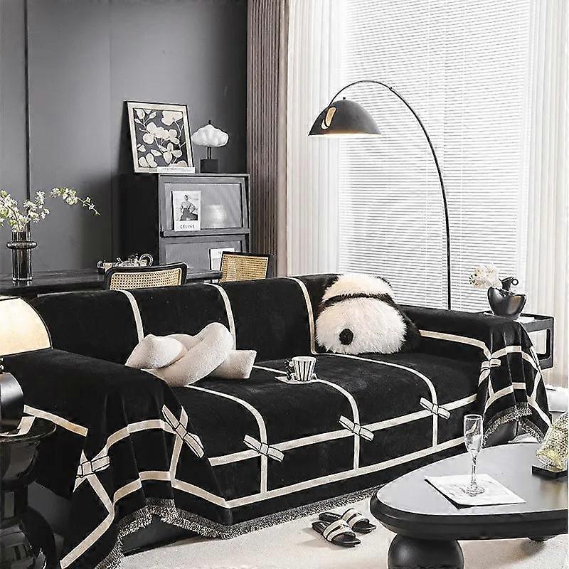 Bow Tie Chenille Sofa Towel Household Necessary All Inclusive Four Season Universal Cover One Piece Dust Cover Pet Blanket Items