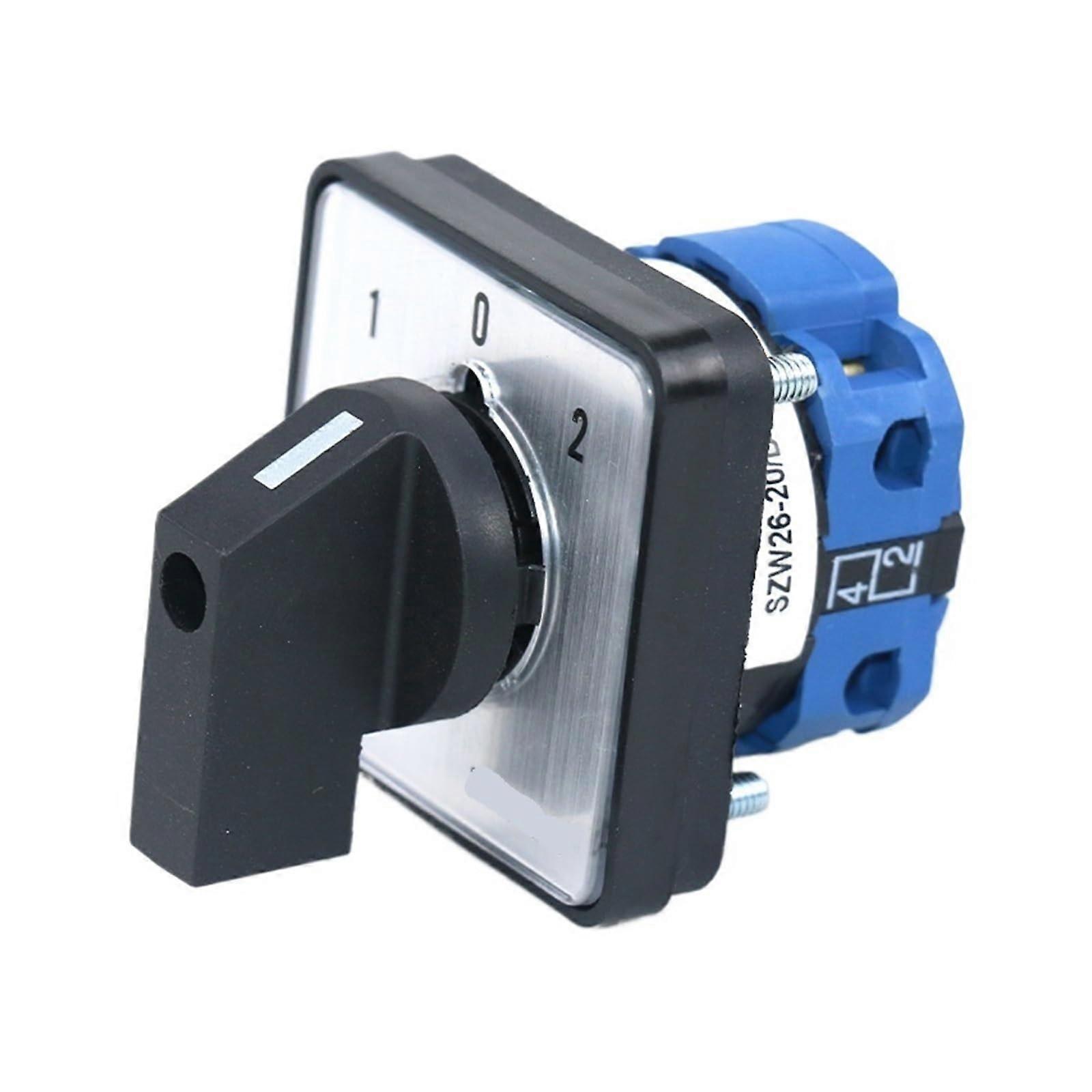 SZW26/LW26-20 20A 660V One Phase Rotary Changeover Cam Switch 64X64 48X48mm Four Terminals D101.1 1 0 2