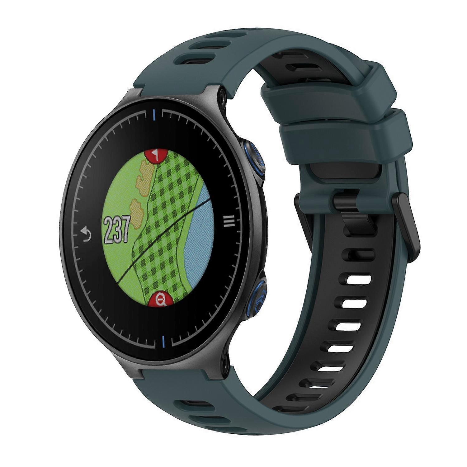 For Garmin Approach S5 Two-Color Silicone Watch Band