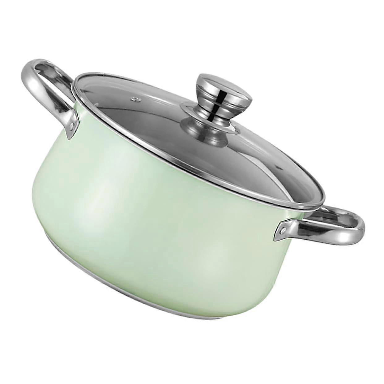 Stainless Steel Stockpot with Double Handles for Induction and Gas Stoves - Large Multi-Use Soup Pot for Stews and Noodles