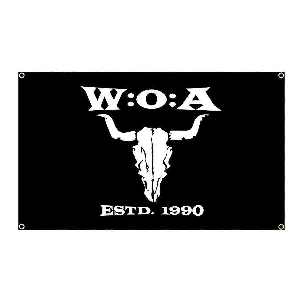 Shibingsheng 90x150cm Wackens Woa Open Air Tour 1990 Flag Polyester Printed Home or Bedroom Decoration Banner Tapestry