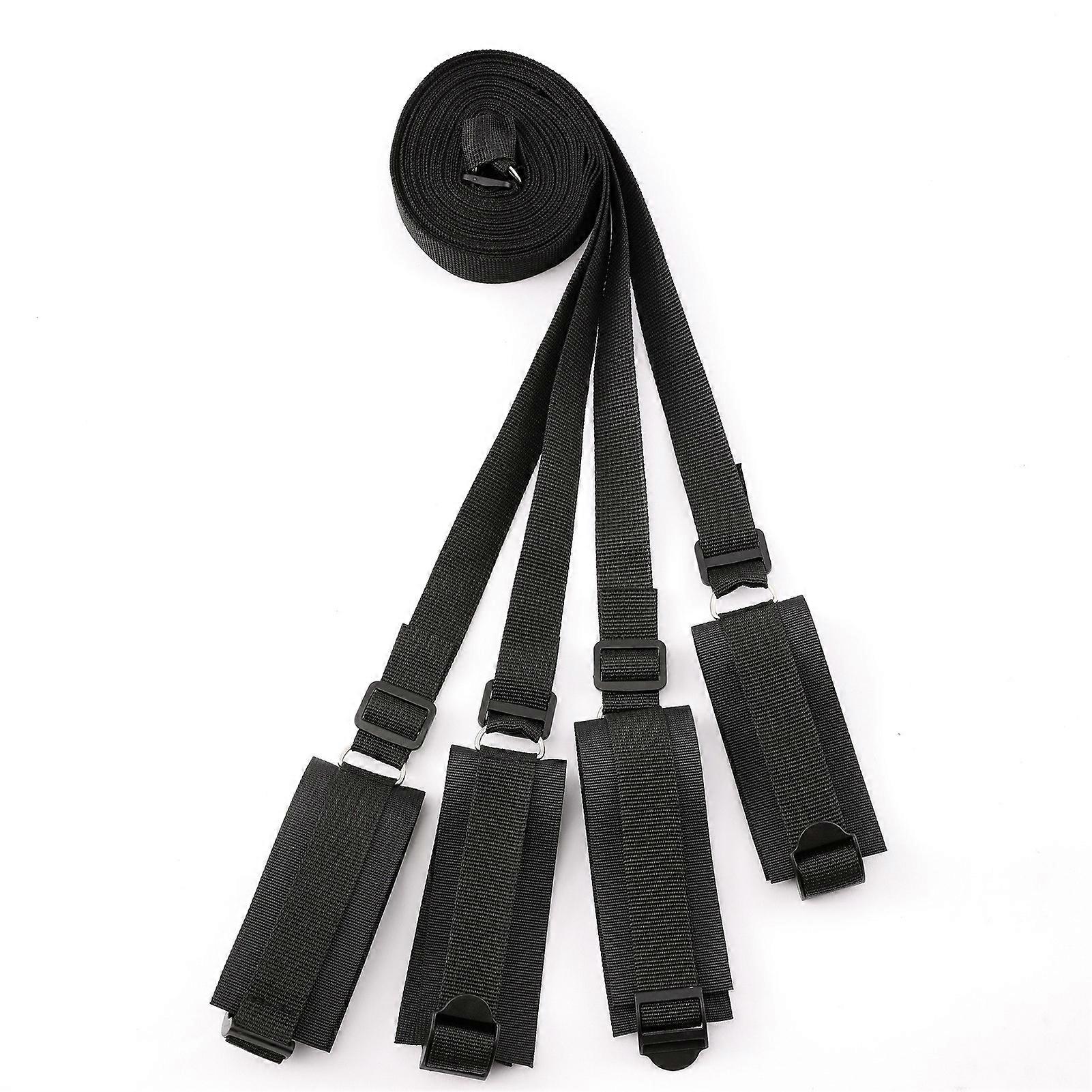 4PCS Adjustable Binding Straps Nylon Wrist Ankle  Strap Set Bed Sleeping Straps