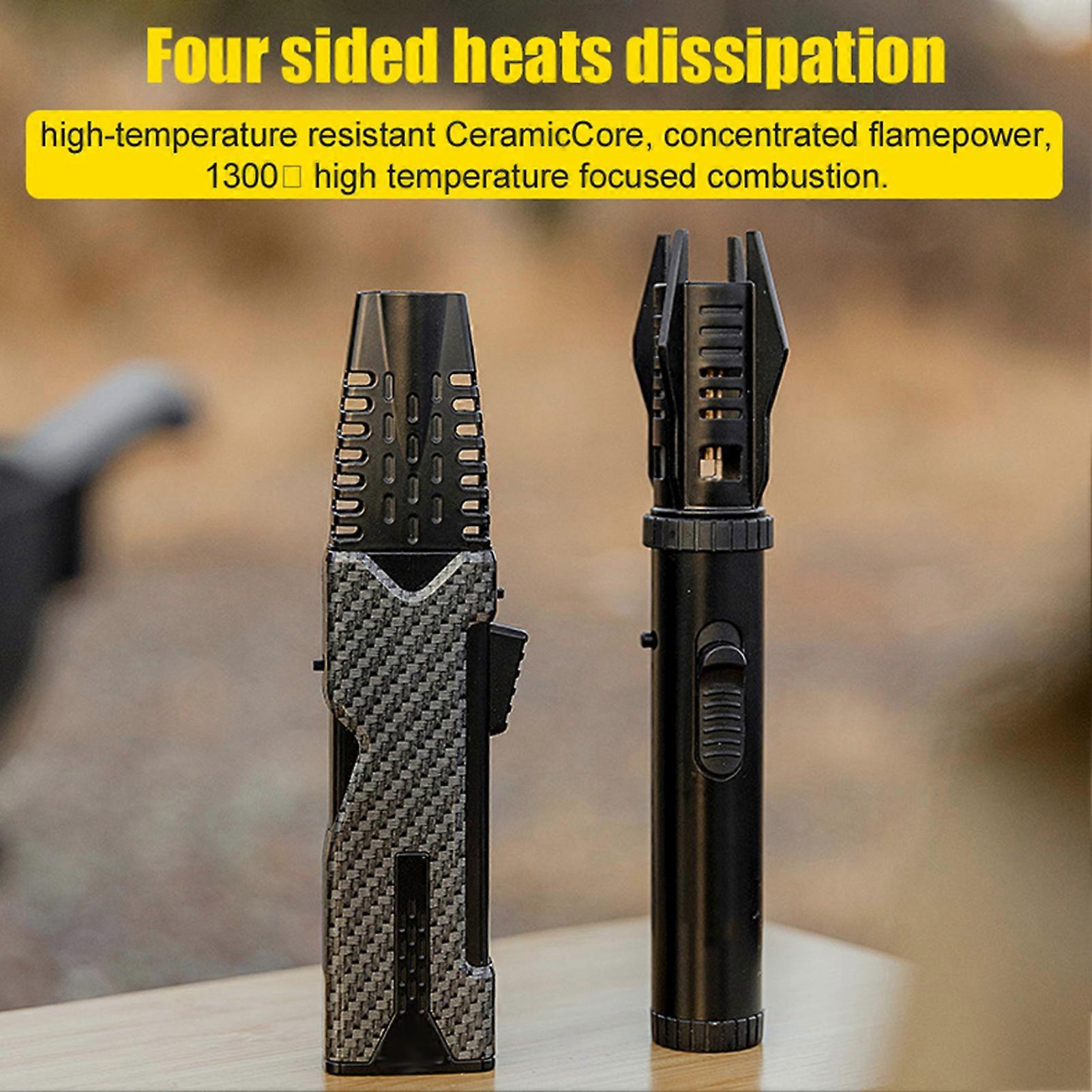 Windproof Gas Torch 1300℃ High Temperature Focused Combustion Torch Lighter for Camping