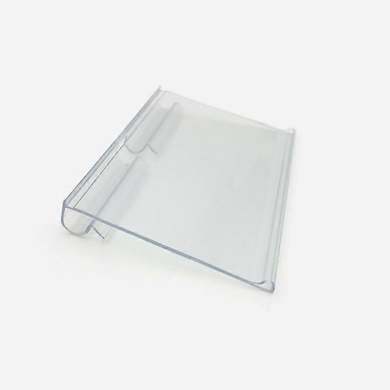 50pcs διαφανής ετικέτα καρτών τιμών κατόχων ετικετών καλωδίων για τα καλάθια Ράφι σούπερ μάρκετ Εμφάνιση ραφιών Κατάστημα λιανικής πώλησης