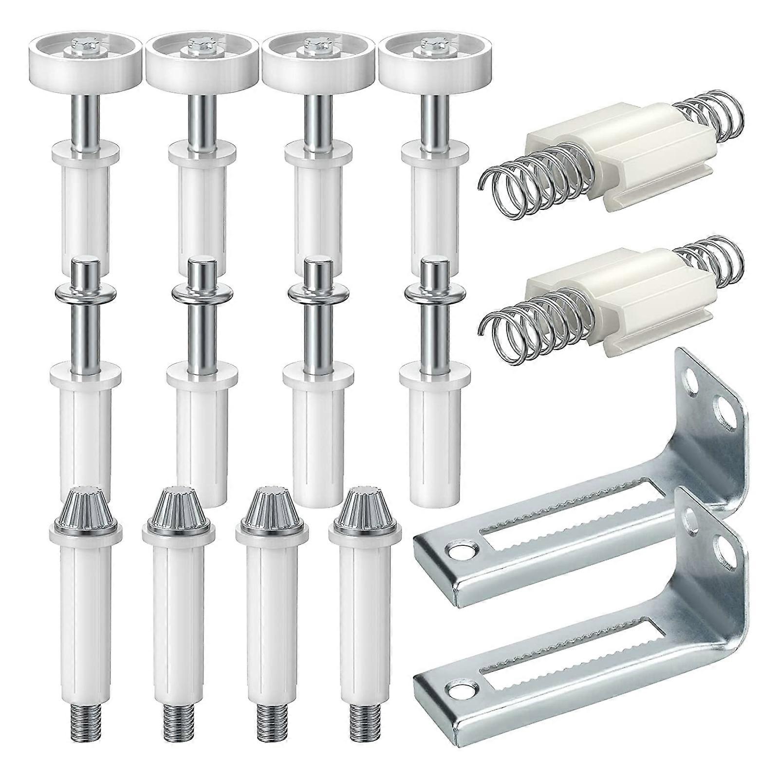 Reparasjon Reservedele Folding Dør Hardware Kit Dør Reparasjonssett Bi-Fold Dørhengsel Rustfritt stål Materiale Topp Pivots Flerfarget