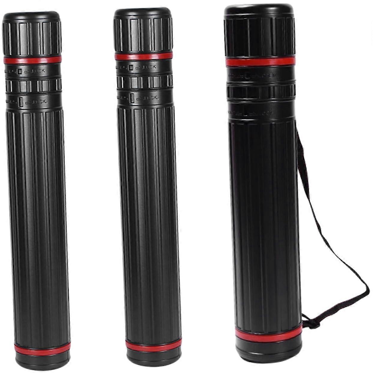 3pcs Telescopic Painting Tube Expandable Artist Storage Tube Locking Mechanism Blueprint for Students Architects