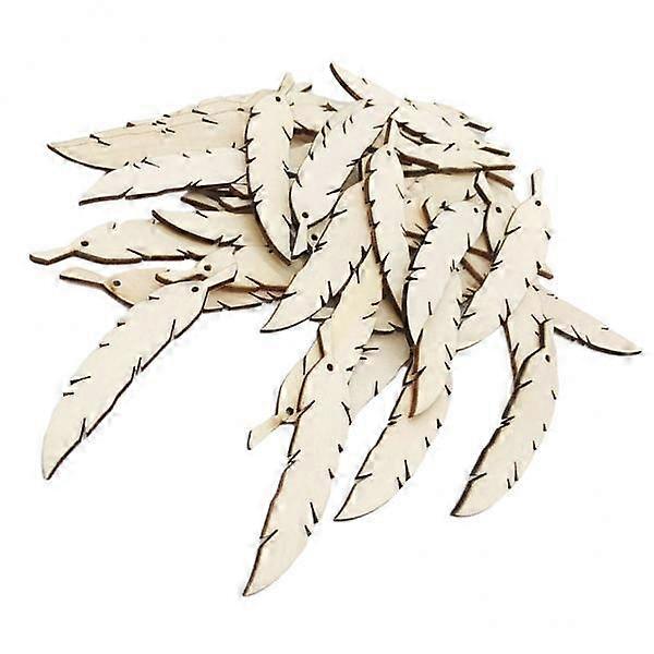 2x 50stk naturlige træfjerformer skiver til