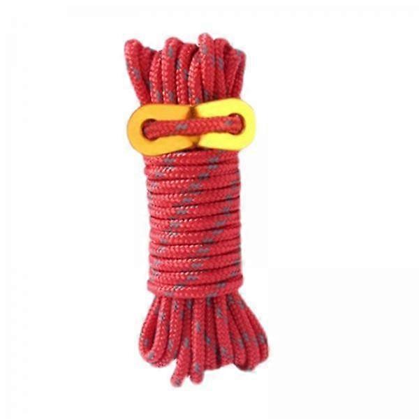 Tent Guy Ropes with Adjustable Clips 5mm 13ft for Outdoor Camping Blue