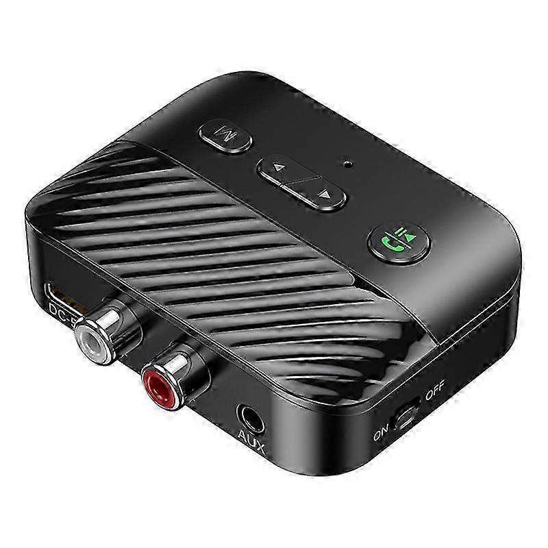 Bluetooth 5.3 Car AUX Audio Adapter Receiver 3.5mm Wireless Handsfree Call Music Audio Adapter for