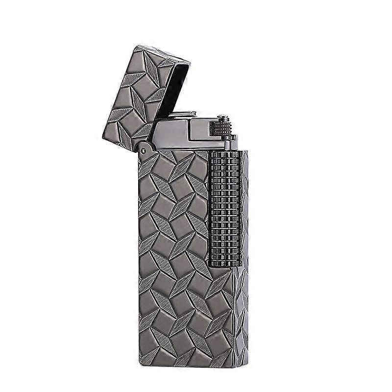 Light Luxury Small Narrow Machine Side Slide Gas Lighters Copper Grinding Wheel Strip Machine Men's Birthday Gift