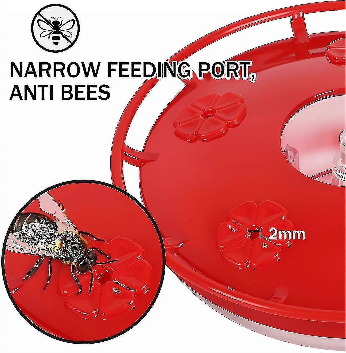 Outdoor Hummingbird Feeder, 2-pack, Leak Proof, Easy To Clean And Fill, Saucer Hummingbird Feeder For Hummingbirds, Including Hooks