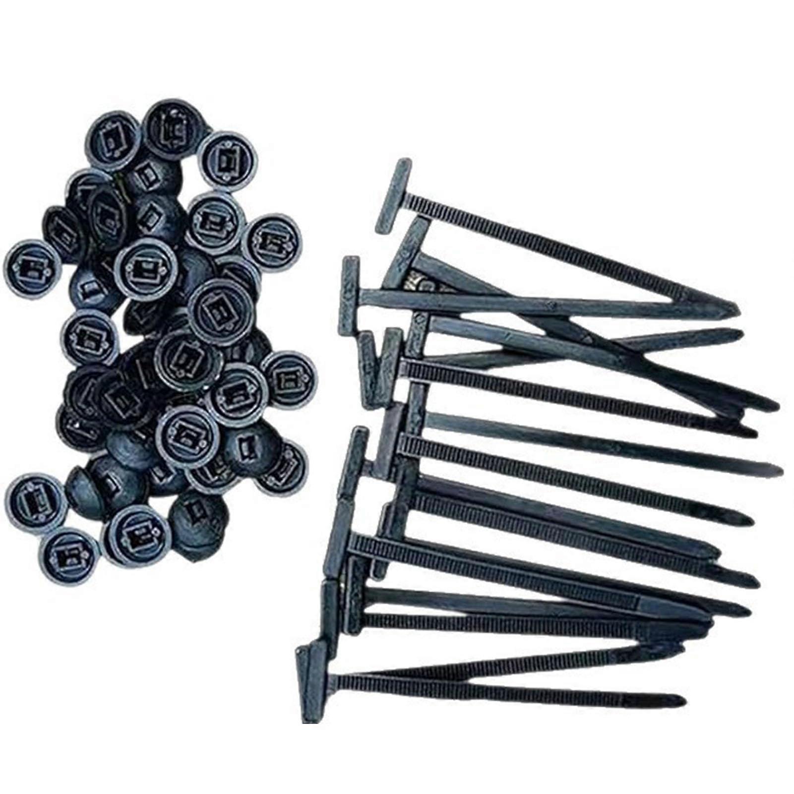 Tie Holder with High-Strength Nylon Buckle for Cars and Job Sites, Durable and Reliable Support for Heavy-Duty Tasks