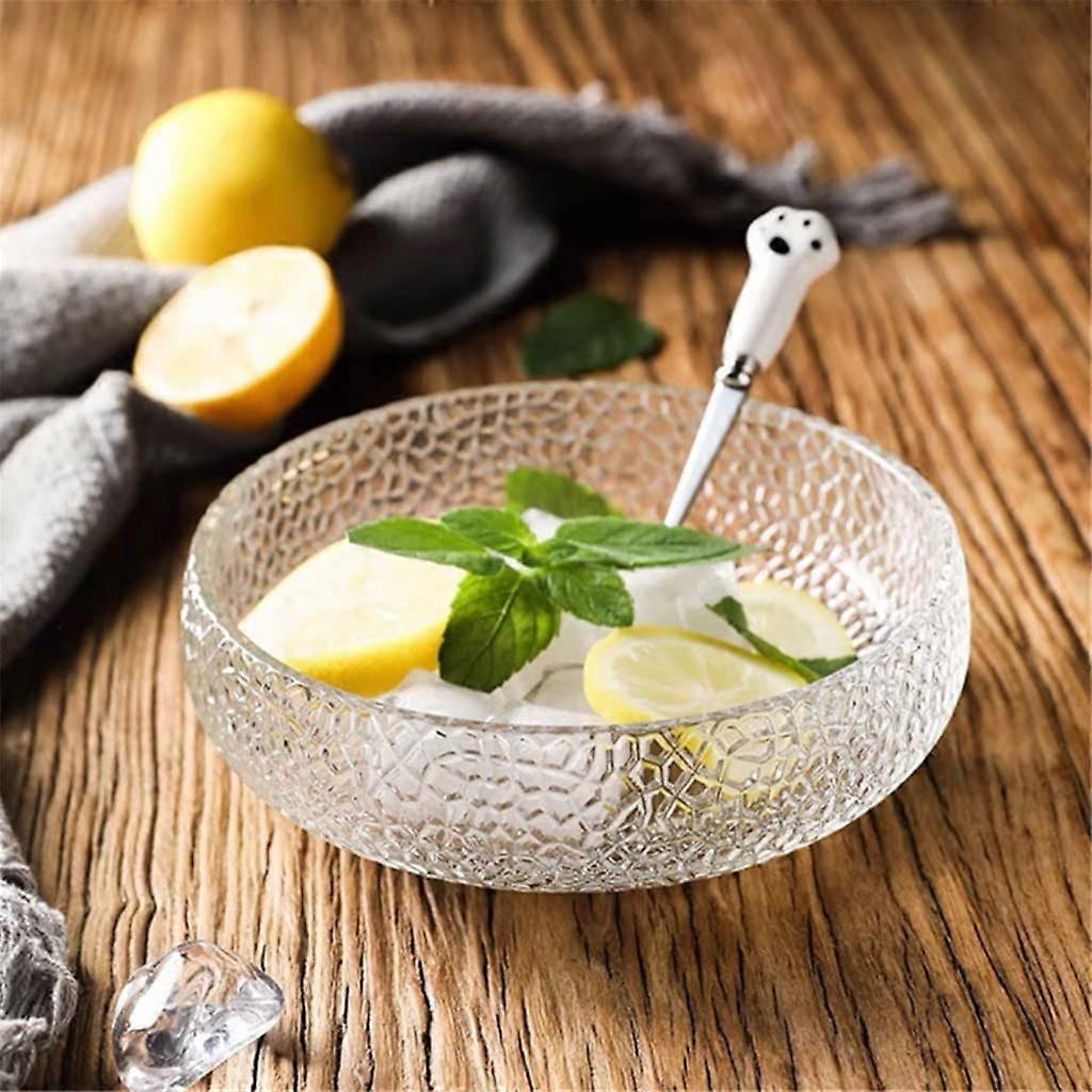 Prato de salada gradiente escuro de 15,2 cm com vidro cristal sob esmalte (6 polegadas)