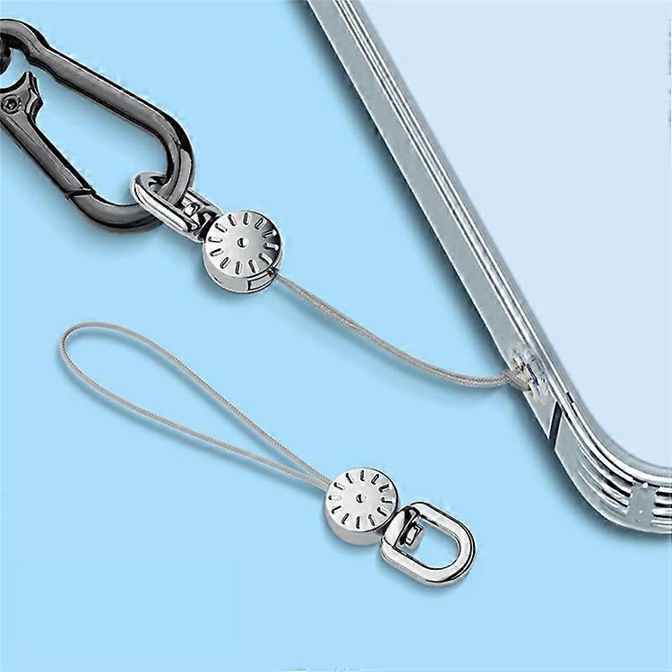 10Pcs / Pack Dial Decor Small Lanyard for Phone Case DIY Anti-Lost Rotating Strap Cell Phone Accessory