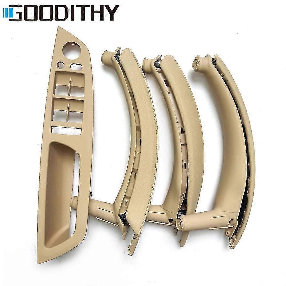 Upgrade Leather Cover Door Inner Handle Replacement Suitable for Certain Brands X5 X6 E70 E71 2007-2013 - Interior Door Handles