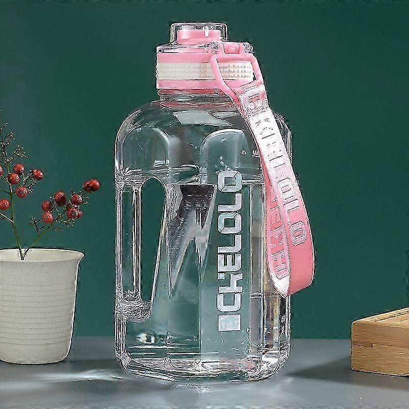 Big Mac Kettle Ton Ton Bucket Sports Outdoor Fitness Portable Net Red Large Water Cup Pink 1600ML