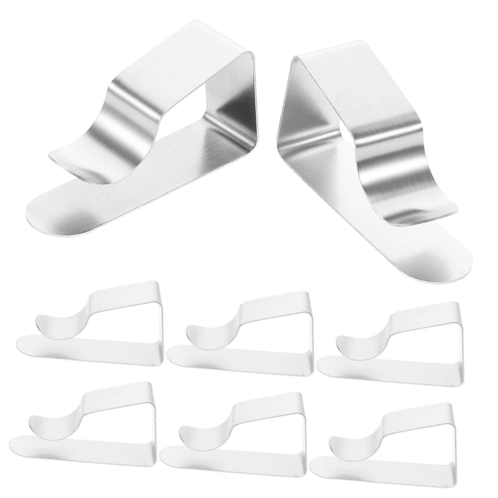 brackets for tablecloths trapezoidal stainless steel tablecloth hooks tablecloth holder set secure tablecloth handles for picnic and at home