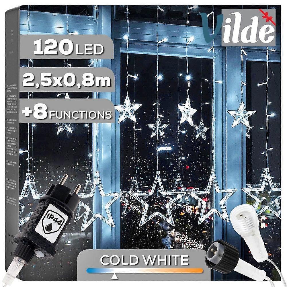 Utomhusljusridå 120 LED 2,5 m