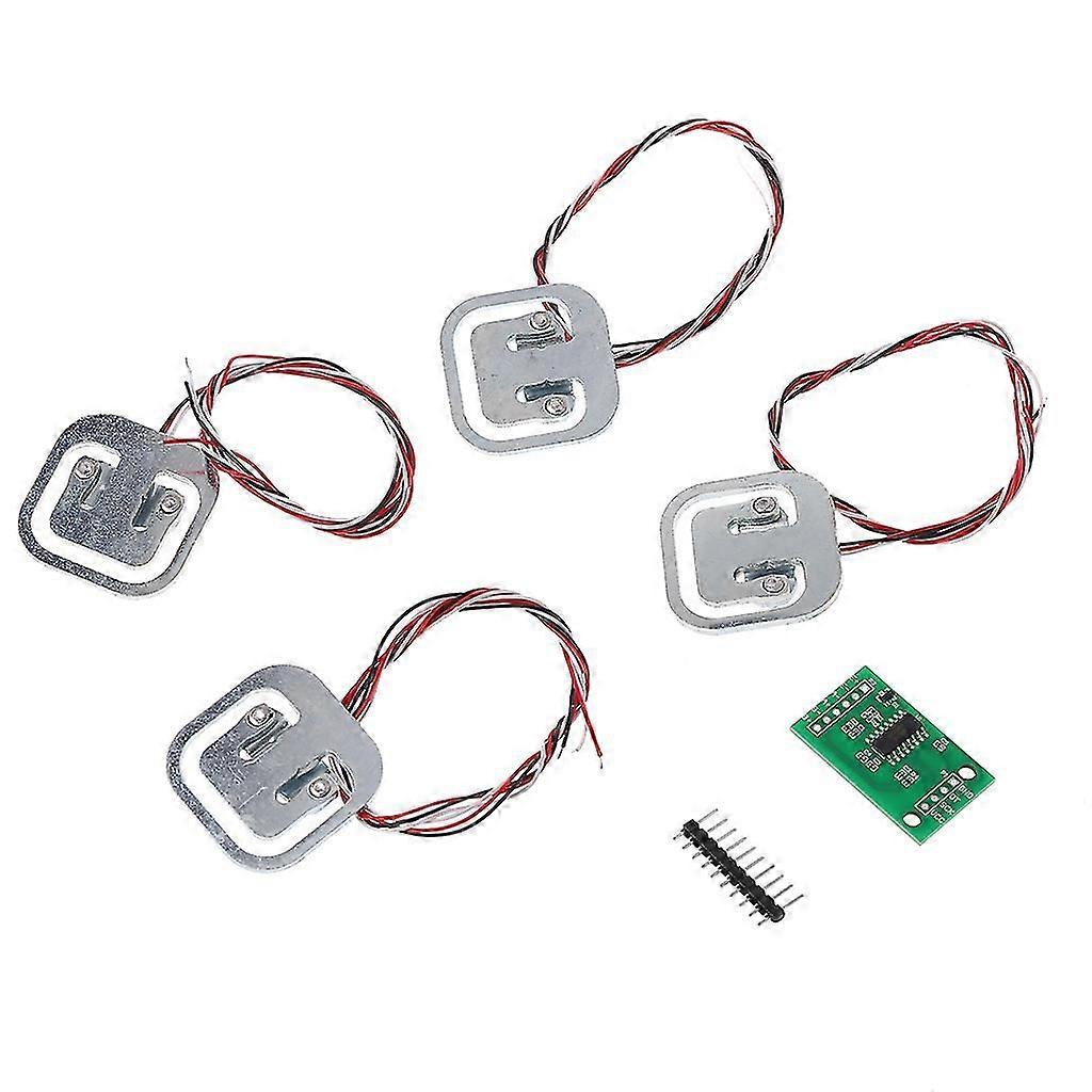 Human Scale Load Cell Weighing Sensor + HX711 A/D Amplifier Weight Module Kit 4x