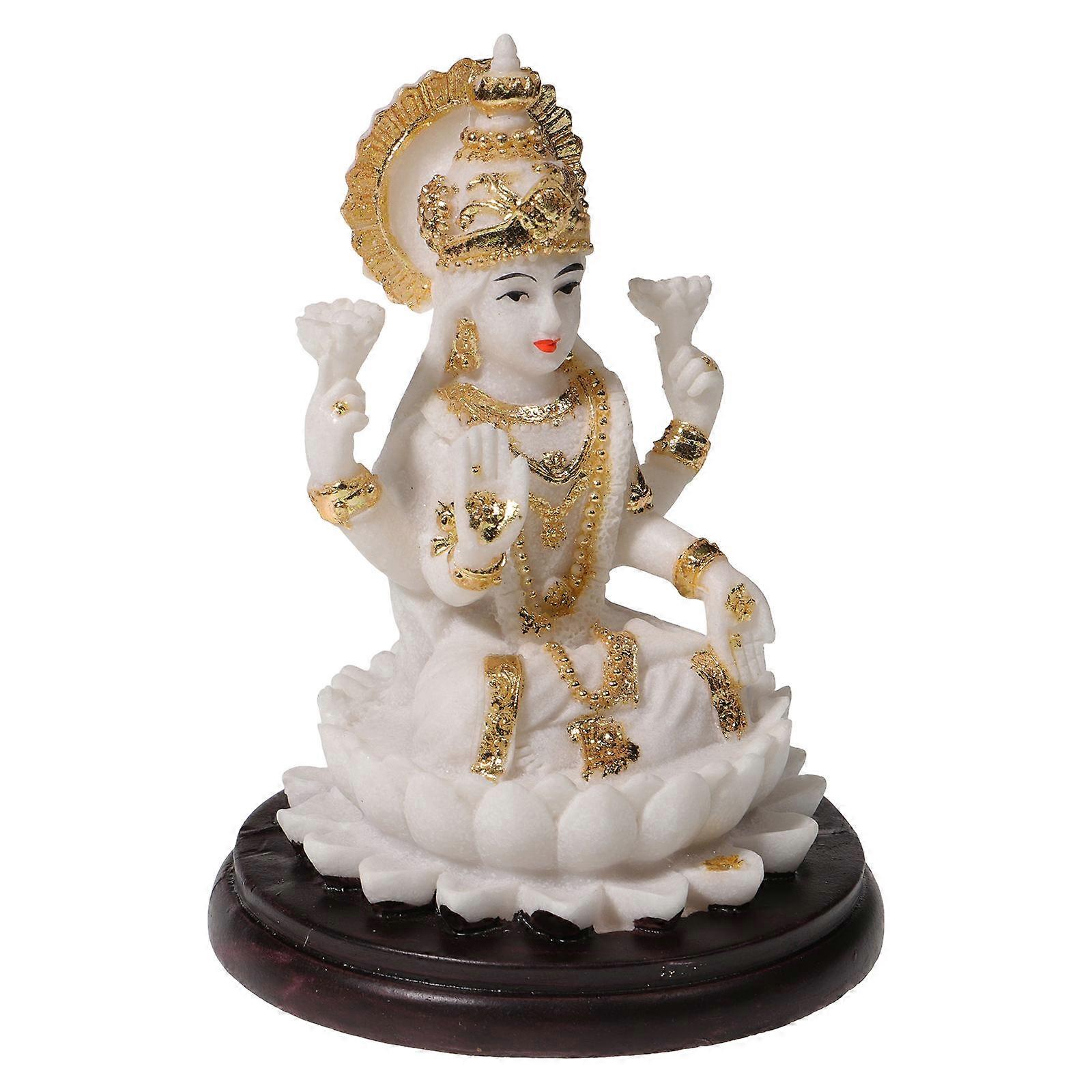 Goddess Lakshmi Statue Decorative Figurine Home Desktop Decoration Resin 1Pcs