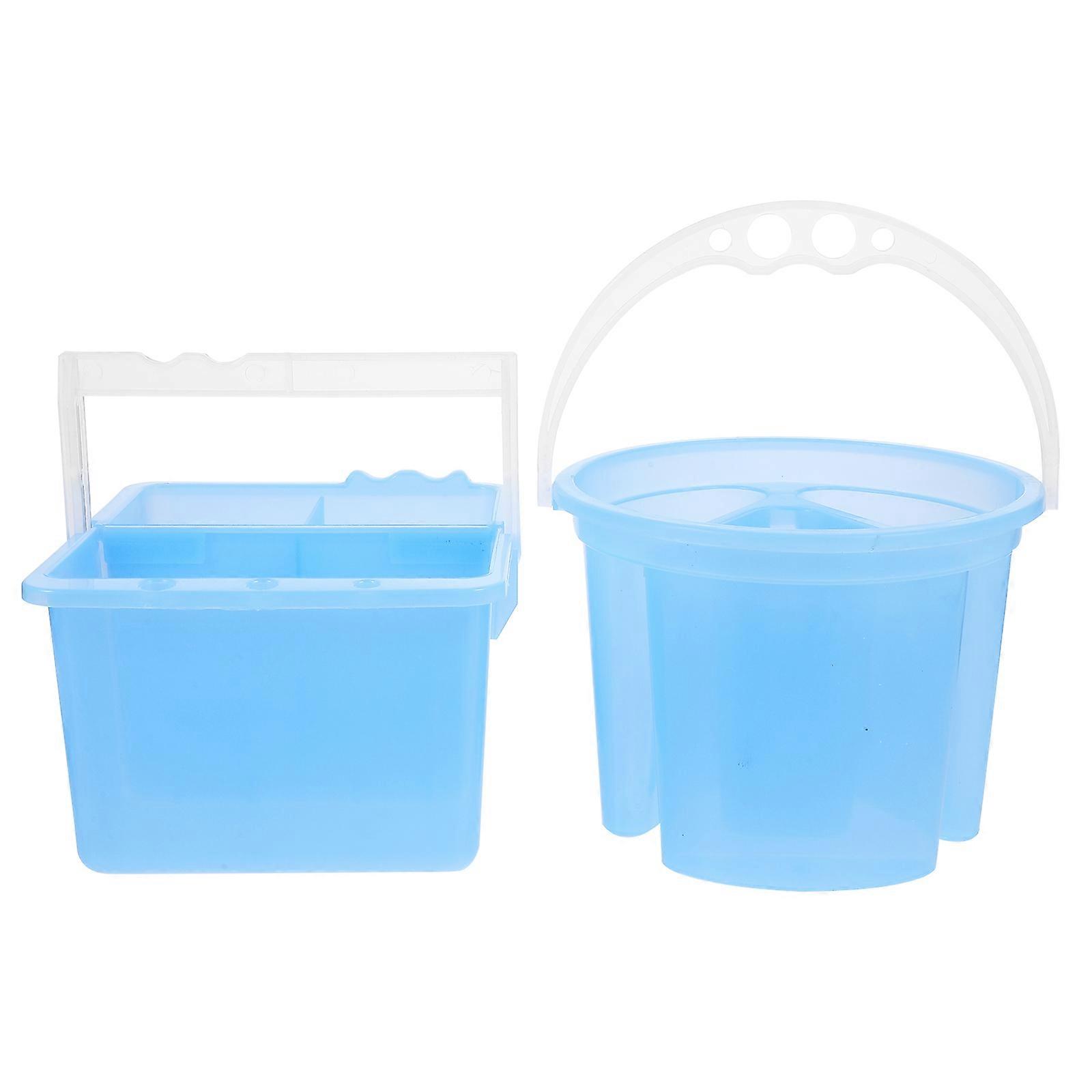 The **2pcs Portable Watercolor Brush Holder & Washer** is a convenient and compact tool designed for watercolor artists, both hobbyists and