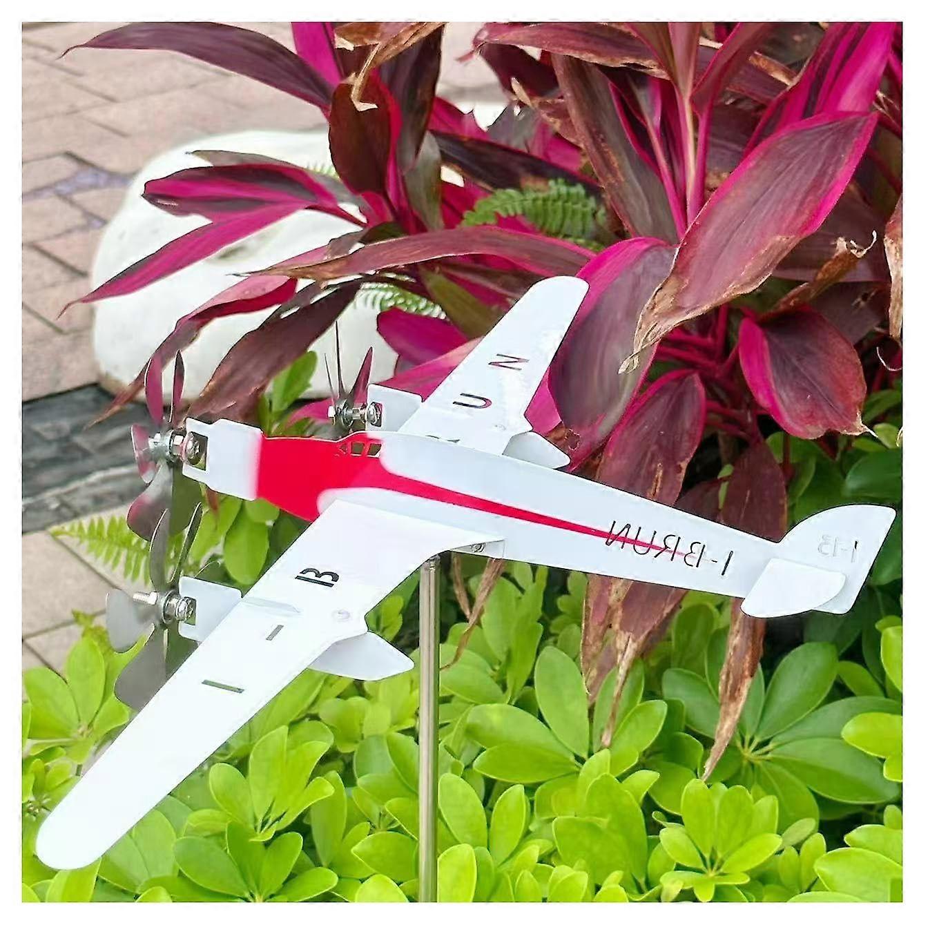 airplane windmill, SM 79 airplane spinner, wind sculptures, airplane weather vane